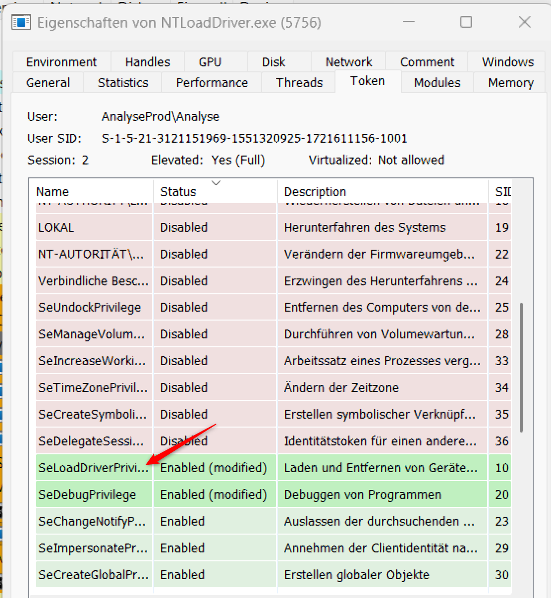 Process With Token Driver